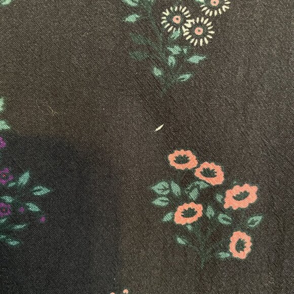 Marine Layer Kiley Pants Black India Floral Elastic RelaxeWaist Wide Leg Size XL - Picture 9 of 13